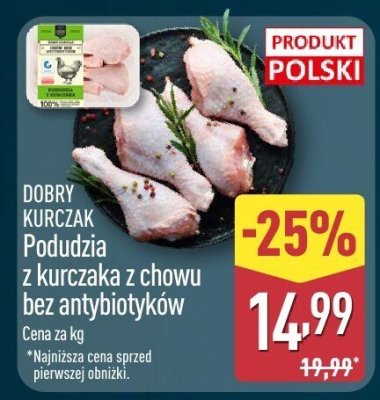 Podudzia z kurczaka z chowu bez antybiotyków promocja w Aldi