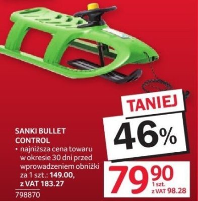 Sanki Bullet Control promocja w Selgros