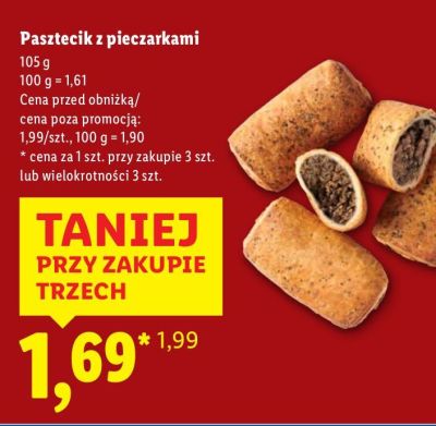 Pasztecik z pieczarkami Lidl promocja w Lidl