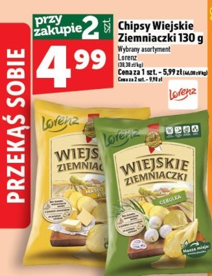 Chipsy Chipsy Wiejskie Ziemniaczki 130 g promocja w TOPAZ