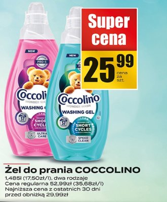 Żel do prania Coccolino promocja w Supeco