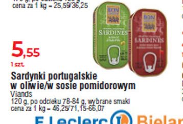 Sardynki portugalskie w oliwe z oliwek BON APPETIT promocja