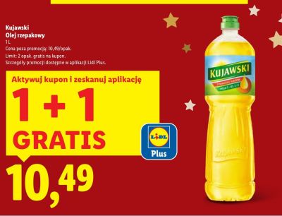Olej rzepakowy Kujawski promocja w Lidl