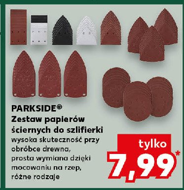 Zestaw papierów ściernych Parkside promocja