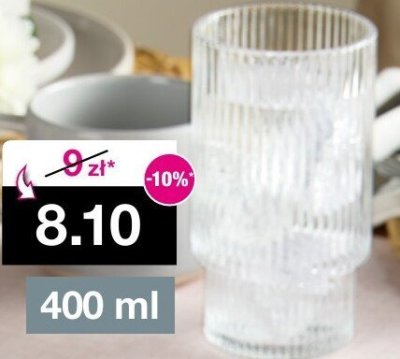 Szklanki Oslo 400 ml promocja w Woolworth