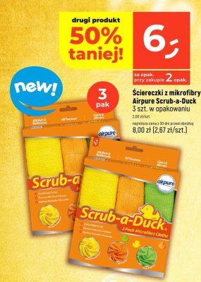 Ściereczki z mikrofibry Airpure Scrub-a-Duck promocja w Dealz