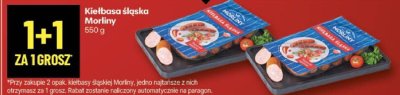 Kiełbasa śląska Morliny 550 g promocja w Delikatesy Centrum