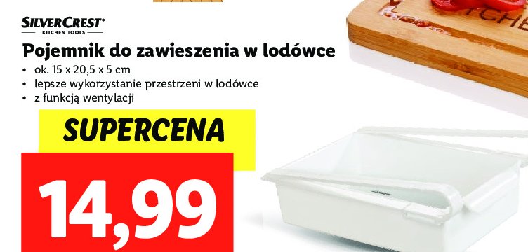 Pojemnik do zawieszenia w lod贸wce Silvercrest promocja