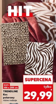 Koc polarowy, różne rodzaje promocja w Kaufland