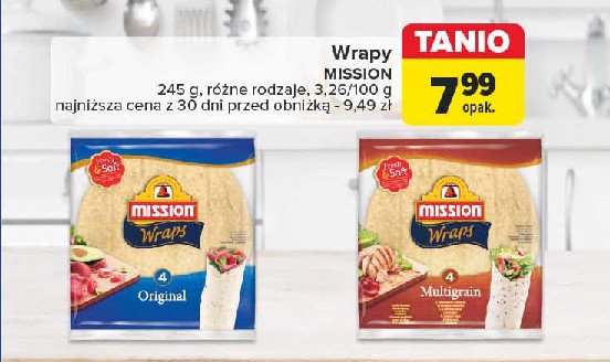 Tortilla wraps Mission promocja