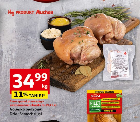 Golonka pieczona Auchan różnorodne (logo czerwone) promocja