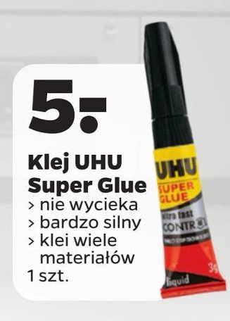 Klej super glue Uhu promocja