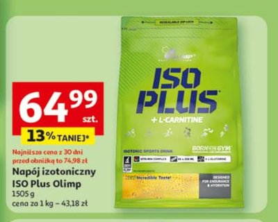 Koncentrat w proszku do przygotowania napoju izotonicznego cytrynowy Olimp labs iso plus promocja