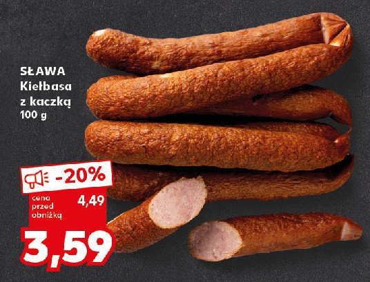 Kiełbasa z kaczką Sława promocja