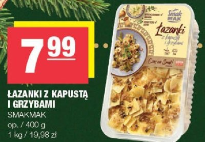 Łazanki z kapustą i grzybami Smakmak promocja w SPAR