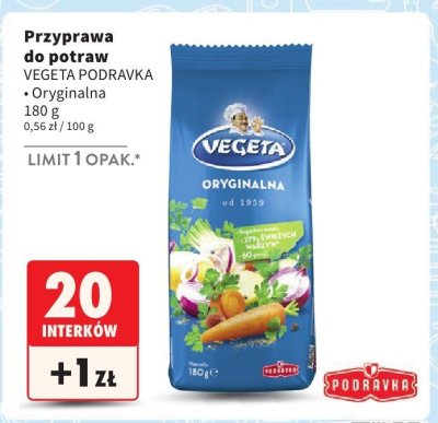 Przyprawa do potraw Oryginalna Vegeta Podravka promocja w Intermarche