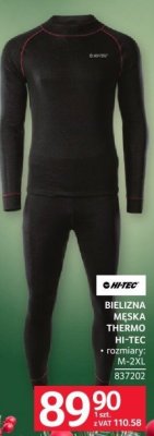 Bielizna męska termoaktywna Hi-Tec promocja w Selgros
