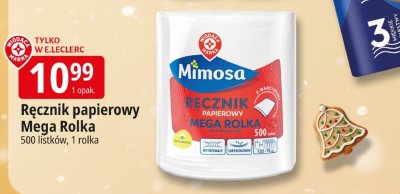 Ręcznik papierowy Mega Rolka promocja w Leclerc