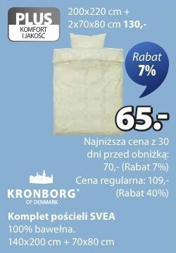 Komplet pościeli SVEA 140x200 cm + 70x80 cm promocja w Jysk