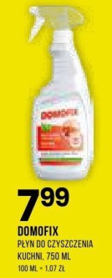Płyn do czyszczenia kuchni DOMOFIX promocja w Drogerie Natura