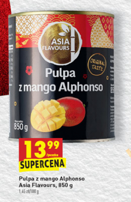 Pulpa z mango alphonso Asia flavours promocja