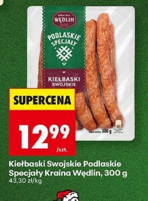 Kiełbaski Swojskie Podlaskie Specjały  promocja w Biedronka