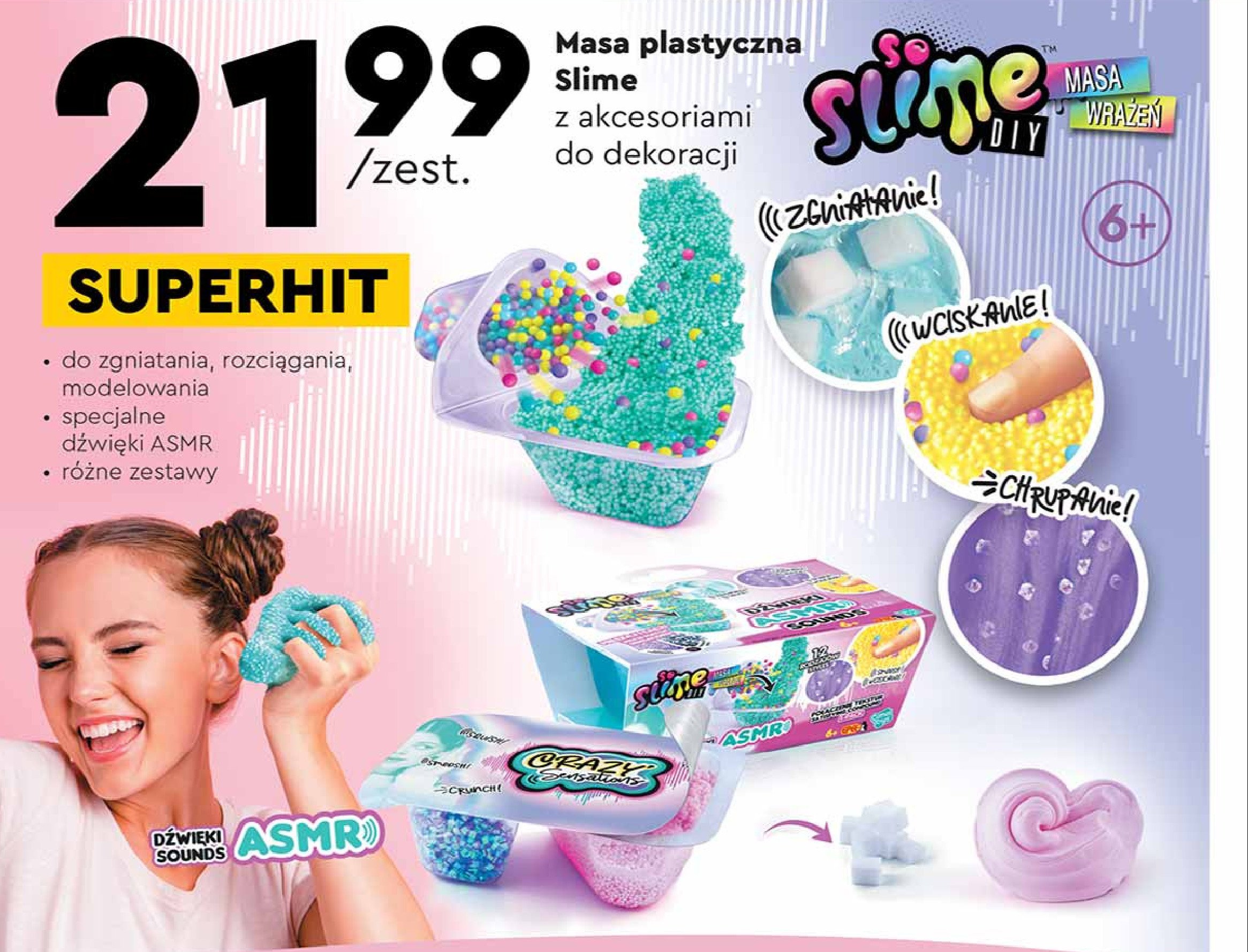 Masa slime do zgniatania promocja