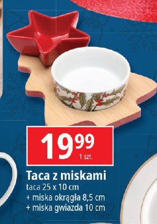 Taca 25 x 10 cm + miska okrągła 8.5 cm + miska gwiazda 10 cm promocja