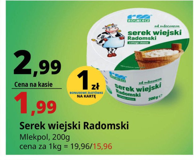 Serek wiejski radomski Rolmlecz promocja