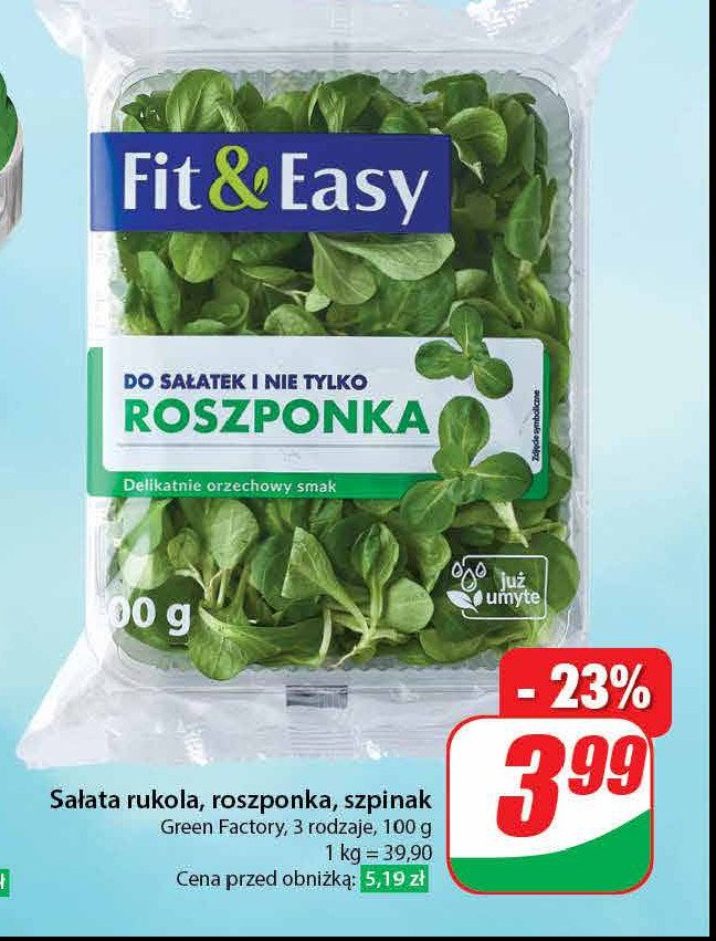 Szpinak Fit & easy promocja