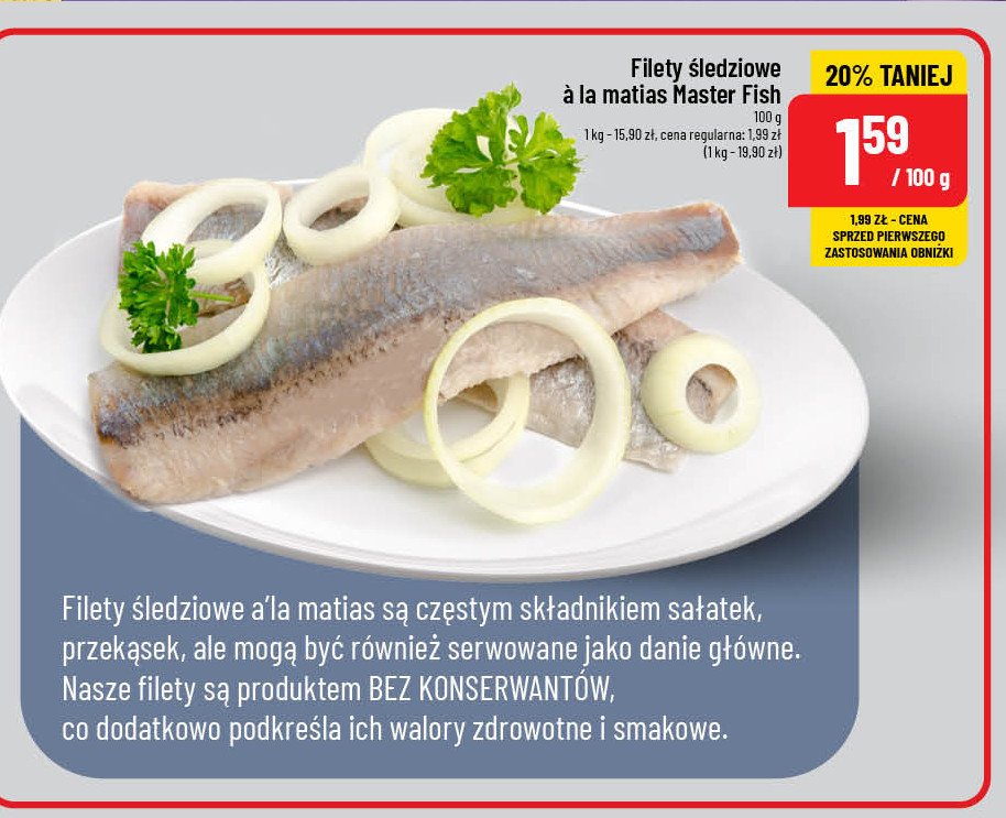 Filety śledziowe a la matjas Master fish promocja w POLOmarket