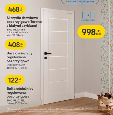 Belka ościeżnicy regulowana bezprzylgowa promocja w Castorama