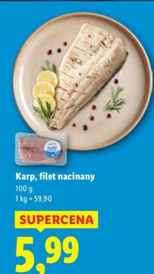 Filet karp nacinany promocja w Lidl