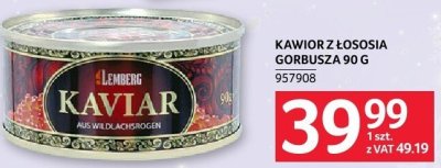 Kawior z łososia gorbusza 90g promocja w Selgros