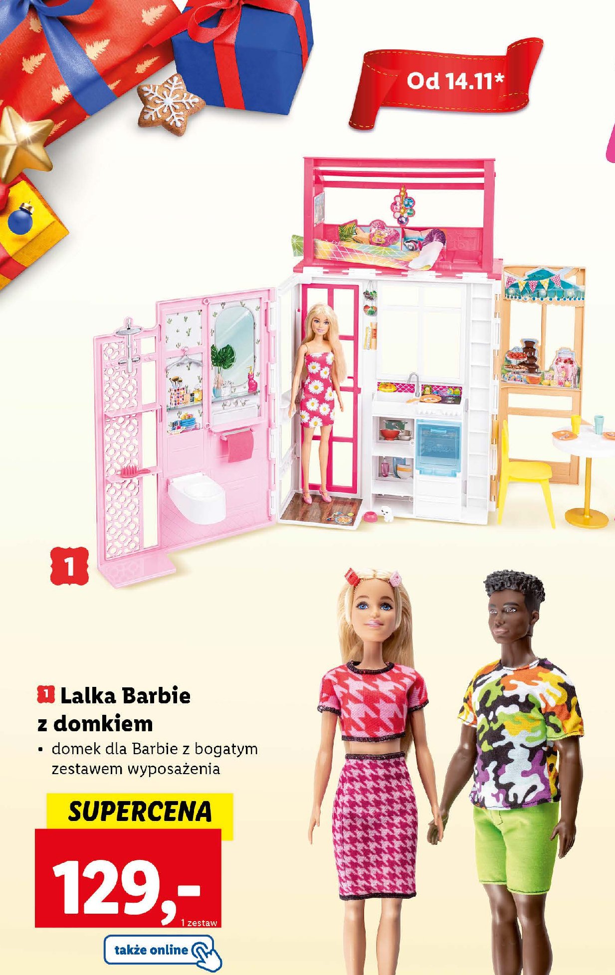 Lalka barbie lalka z domkiem dvv48 Mattel promocja