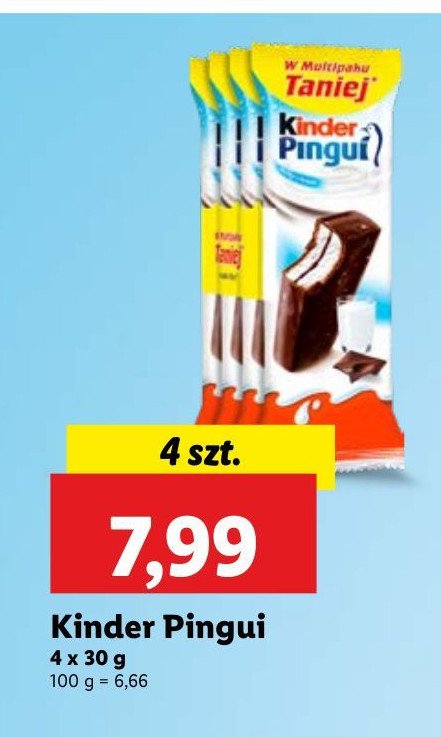 Baton mleczny Kinder pingui promocja
