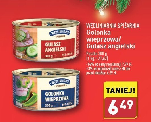 Gulasz angielski Wędliniarnia spiżarnia promocja w Aldi