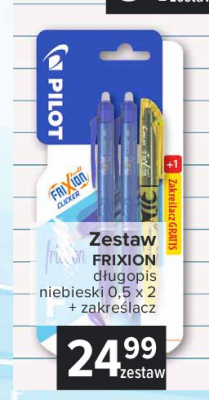 Długopis frixion clicker + zakreślacz light Pilot frixion promocja