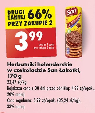 Ciastka owsiane czekoladowe Sante promocja