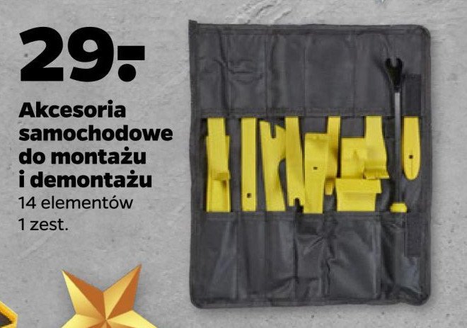 Akcesoria samochodowe do montażu i demontażu promocja w Netto