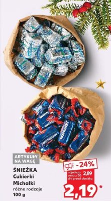 Cukierki Michałki różne rodzaje promocja w Kaufland