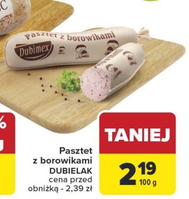 Pasztet z borowikami Dubielak promocja w Carrefour Market