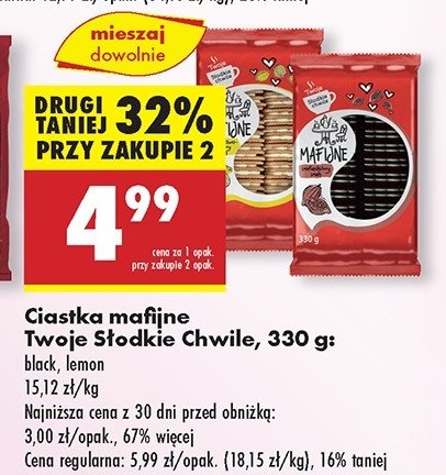 Ciastka mafijne lemon Twoje słodkie chwile promocja w Biedronka