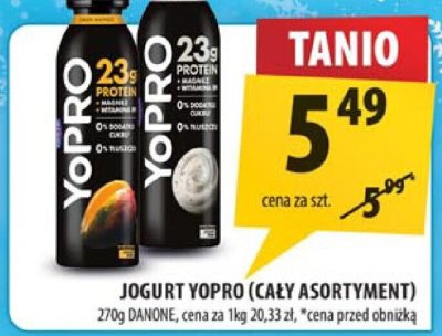 Jogurt Yopro (cały asortyment) Danone promocja w Arhelan