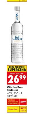 Wódka Pan Tadeusz promocja w Biedronka