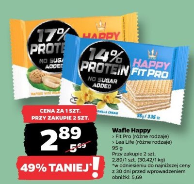 Wafle Happy Fit Pro promocja w Netto