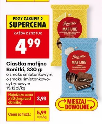 Ciastka mafijne  o smaku śmietankowym promocja w Biedronka