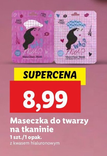 Maseczka do twarzy emily w paryżu promocja