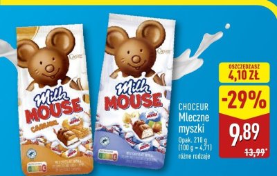 Czekolada Milk Mouse Mleczne myszki różne rodzaje promocja w Aldi