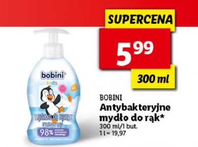 Mydło w płynie pingwinek Bobini promocja